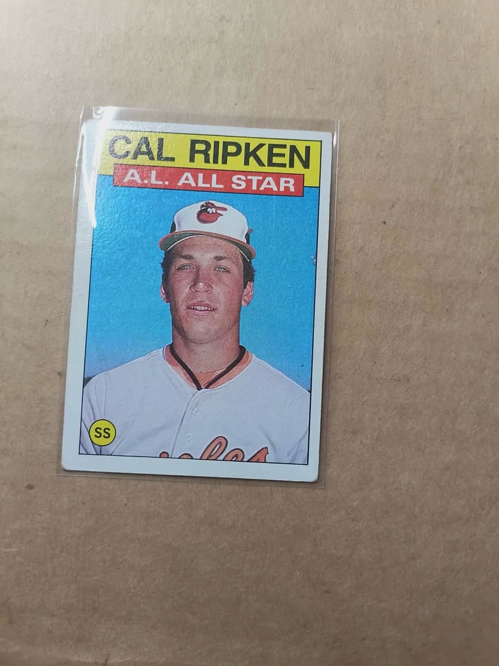 Topps Red and Black Cal Ripken All-Star Leaders Card
